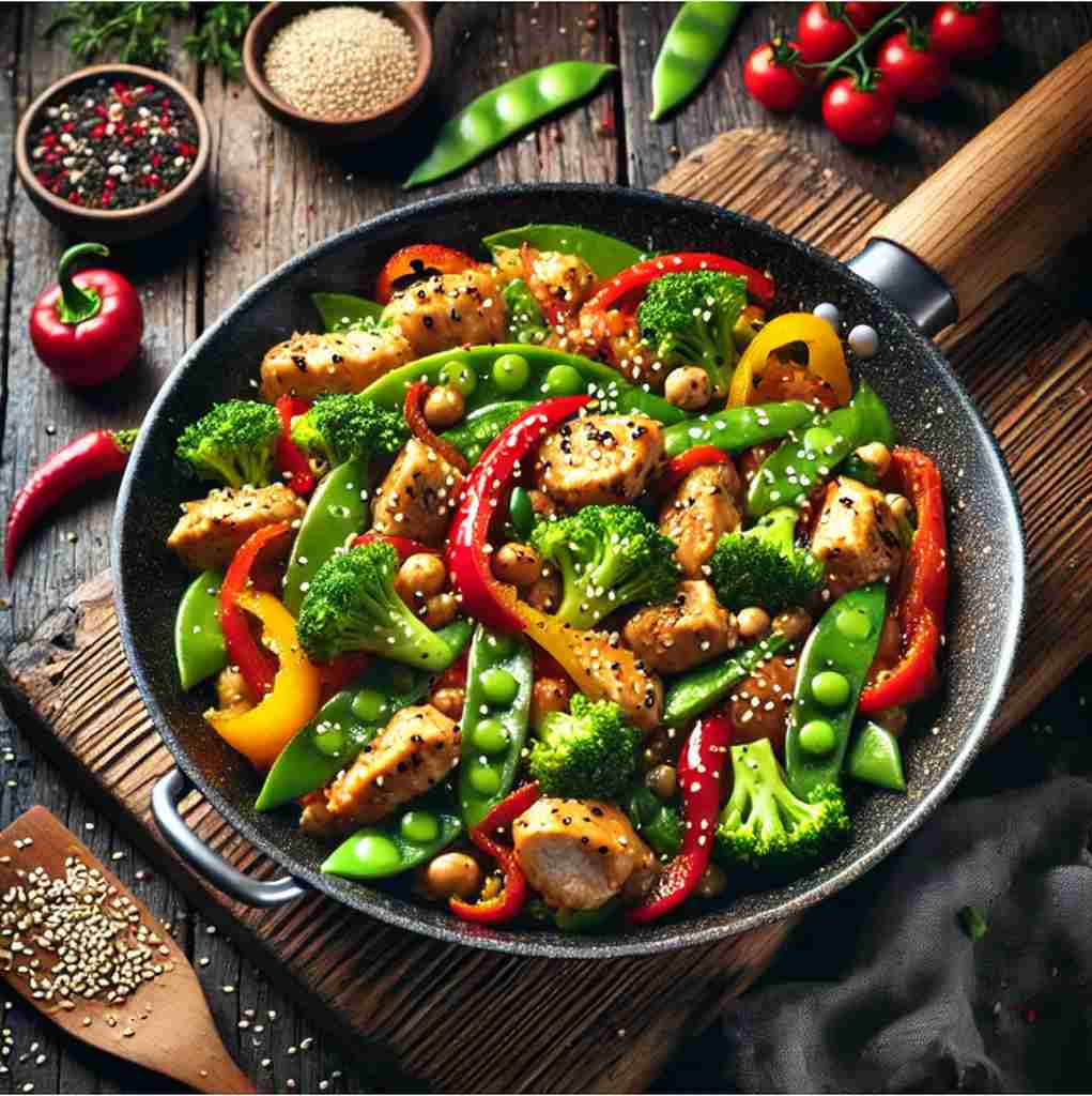 Hähnchen-Gemüse-Pfanne