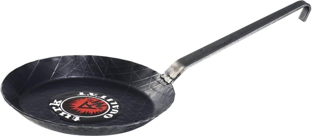 Turk Bratpfanne 32cm in schwarz, Eisen, 8 cm