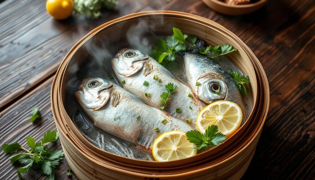 Fisch im Dampfkorb