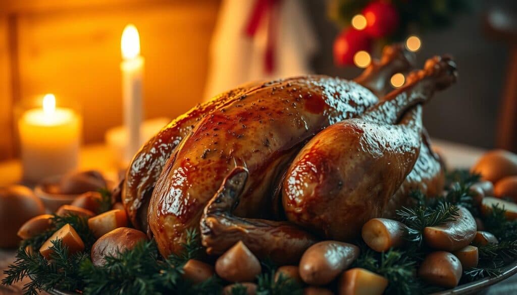 Gans braten im Backofen