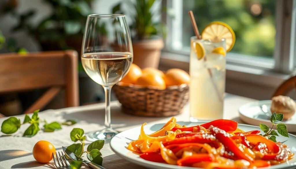 Wein und alkoholfreie Getränke