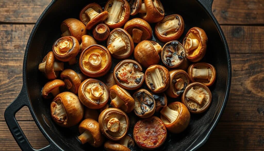 wie lange Pilze braten