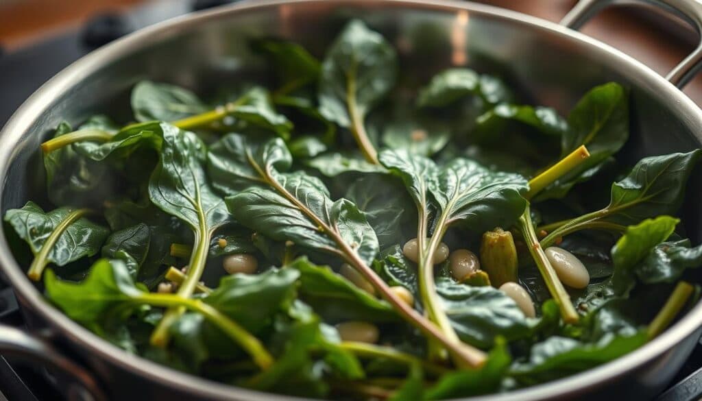 Mangold-Rezepte Pfanne