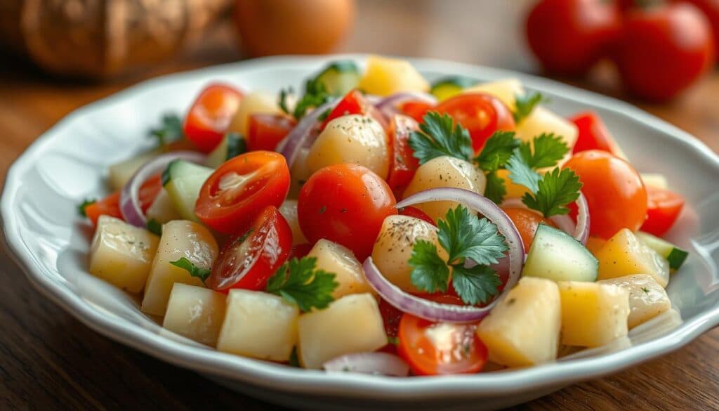 Griechischer Kartoffelsalat Rezept Zubereitung