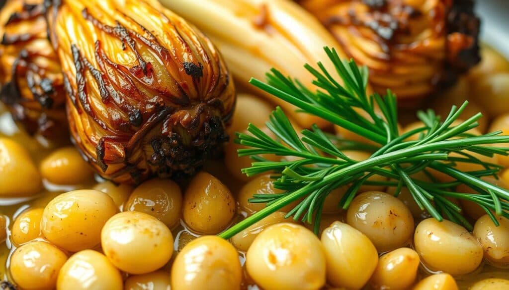 Fenchel braten mit Knoblauch