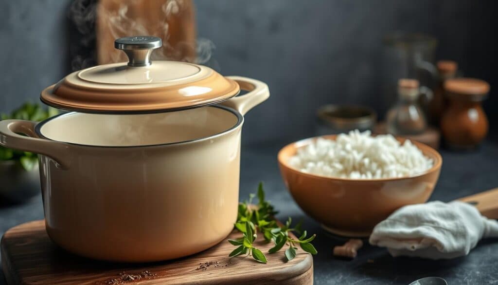 Le Creuset Reistopf Reiszubereitung