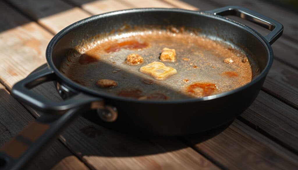 Gusseisenpfanne seasoning Fehler