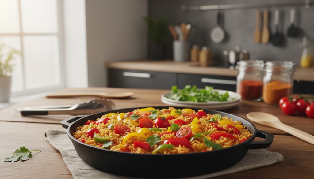 Paprika Reis Pfanne