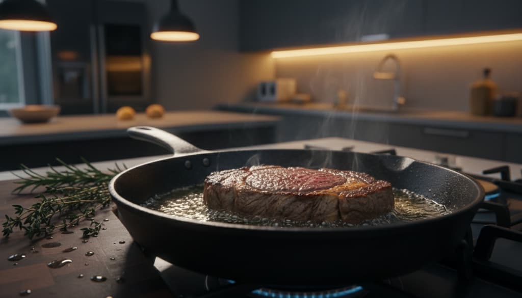 Fett und Öl für Steak braten