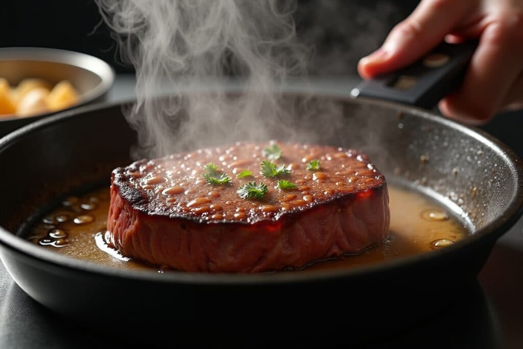 steak in pfanne-Titel