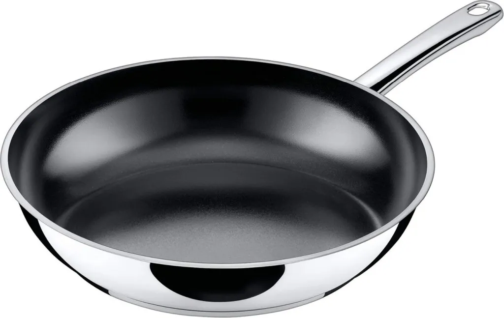 Silit Pfanne Durchmesser 28 cm Edelstahl rostfrei antihaftbeschichtet poliert CeraProtect Antihaftbeschichtung induktionsgeeignet Handwäsche