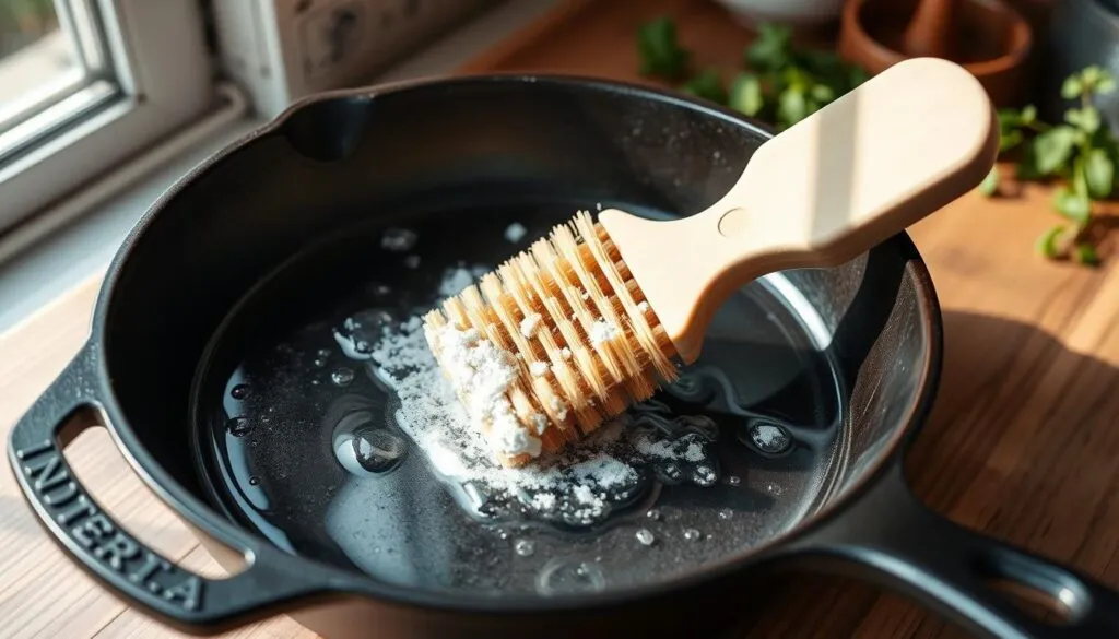 Gusseisenpfannen reinigen