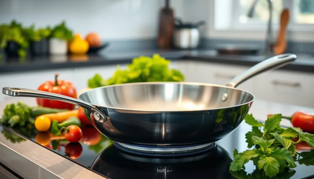 Induktionsgeeignete Pfanne Induktionsgeeignete Pfanne