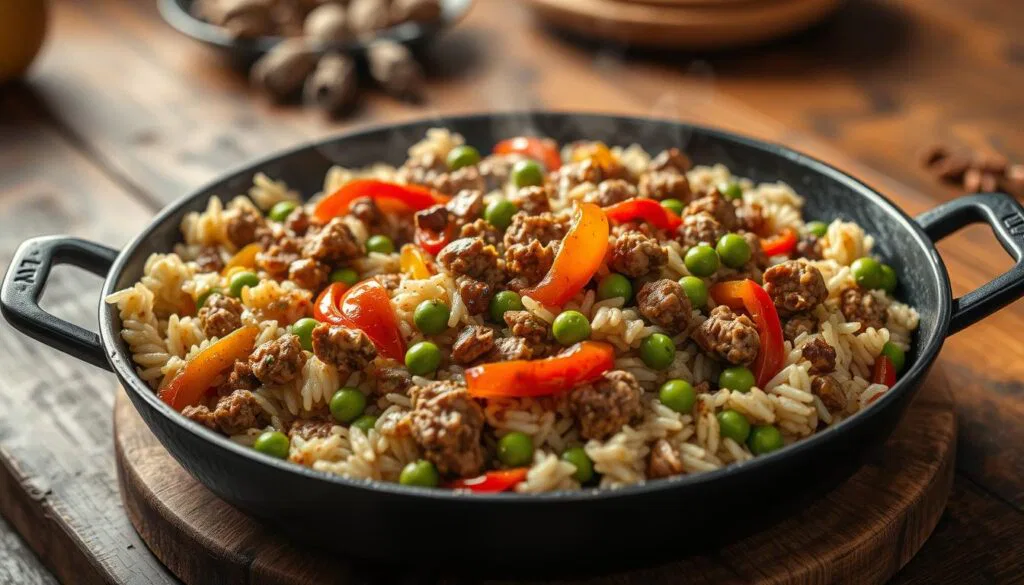 Hackfleisch Reis Pfanne