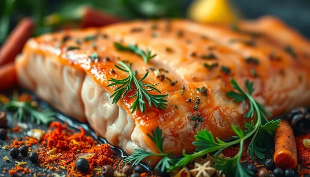 Lachs Aromen und Gewürze