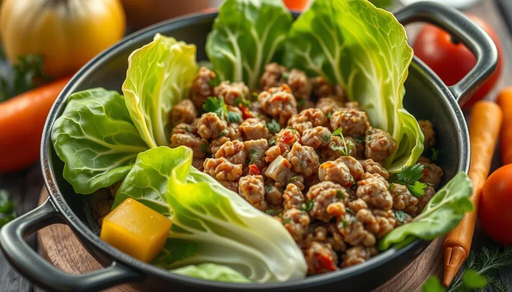 Nährwerte der Spitzkohl Hack Pfanne