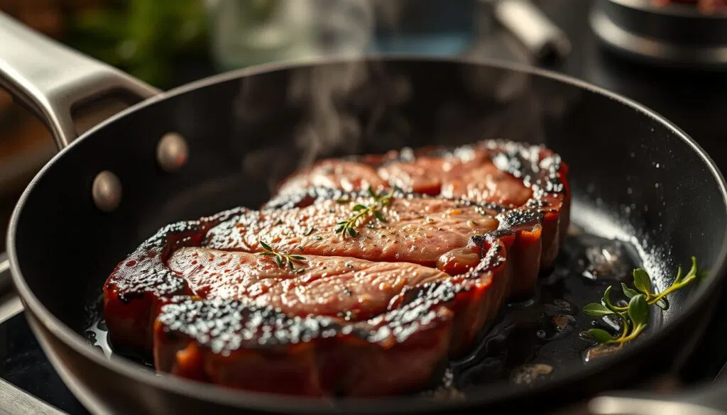 Steak rückwärts braten