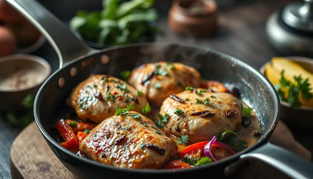 exotische Hähnchen Pfannengerichte exotische Hähnchen Pfannengerichte