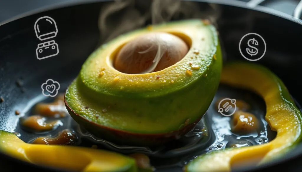 Avocado Nährstoffe beim Braten