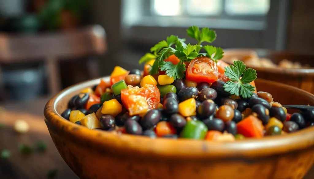 Mexikanische Bohnenpfanne Reste