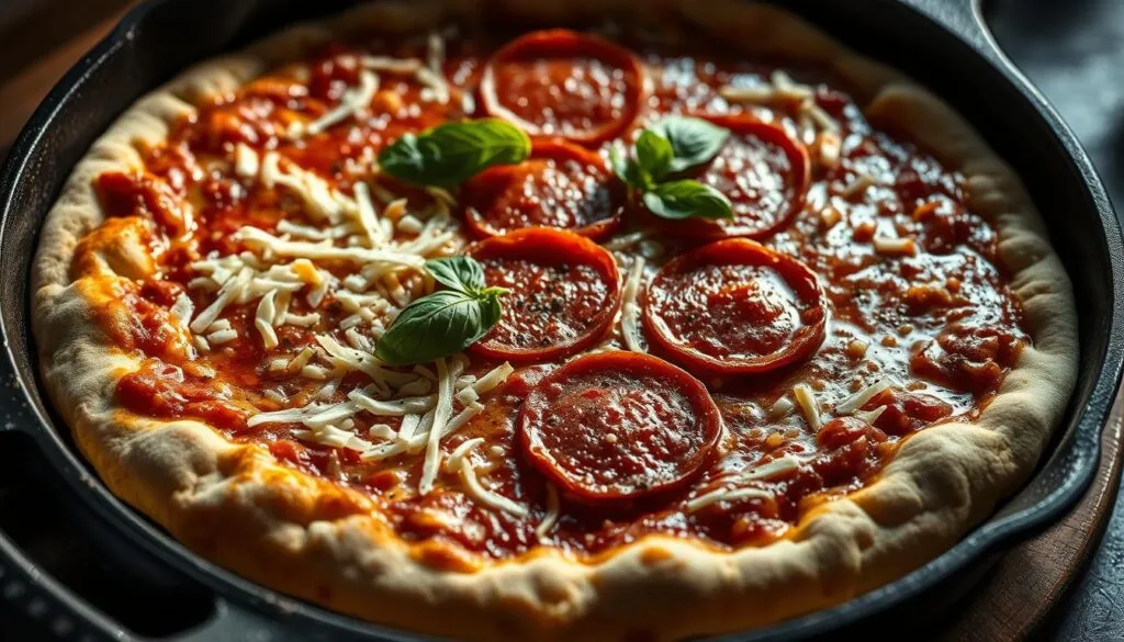 Pfannenpizza Zubereitungsschritte