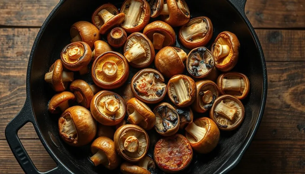 wie lange Pilze braten