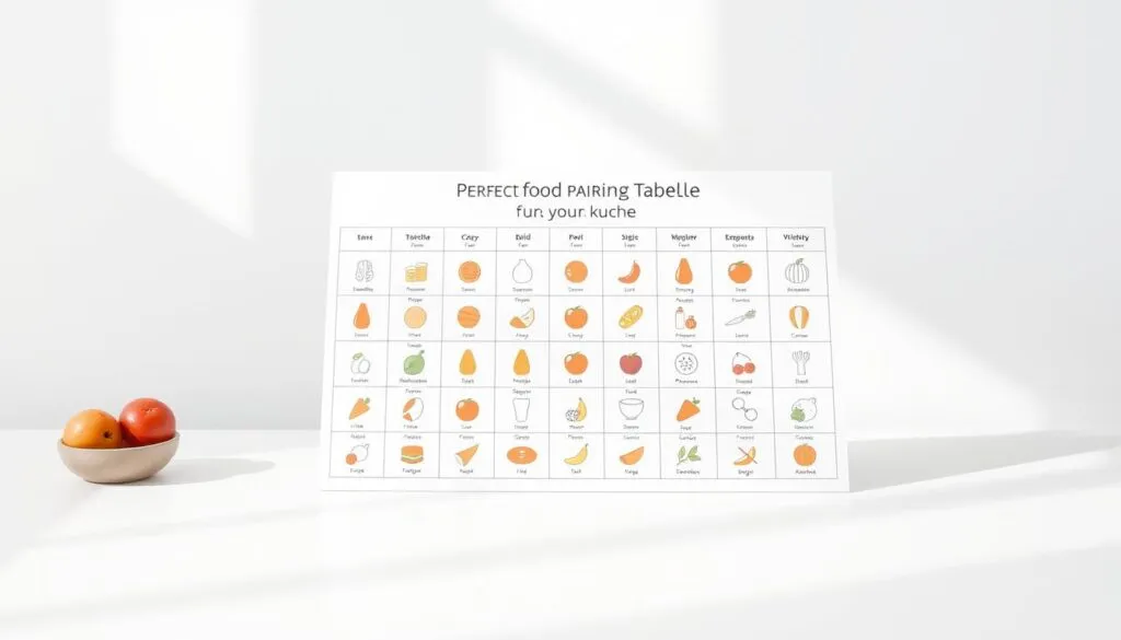 Food Pairing Tabelle