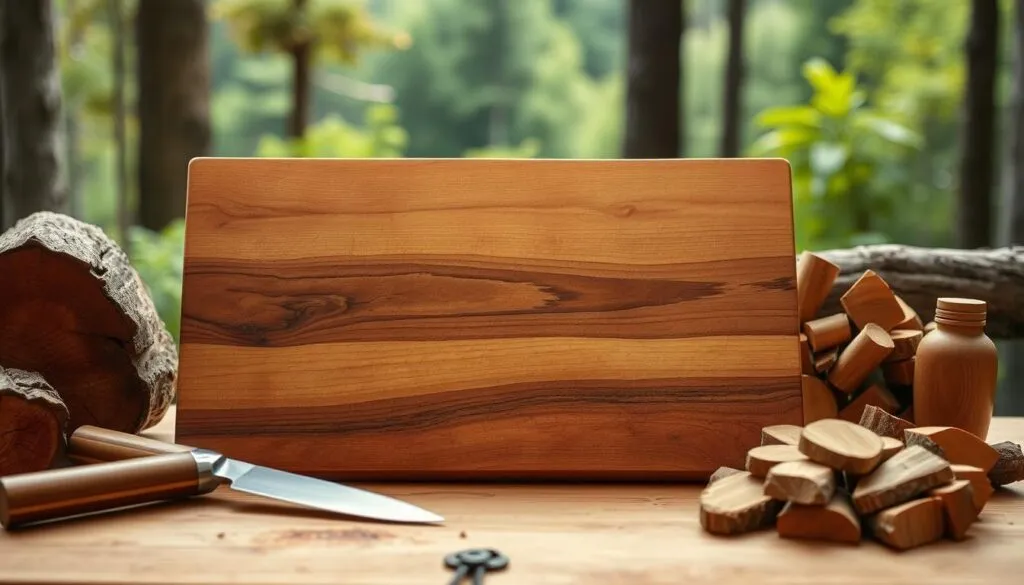 Nachhaltige Holzschneidebrett Produktion