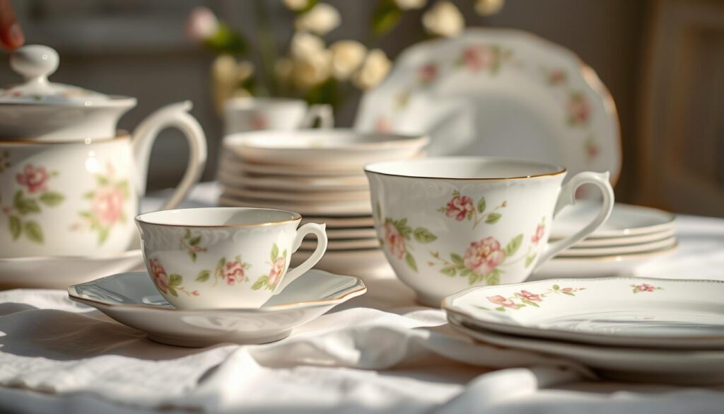 Pflege von Porzellan Geschirr