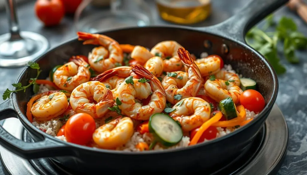 Mediterrane Garnelenpfanne Rezept