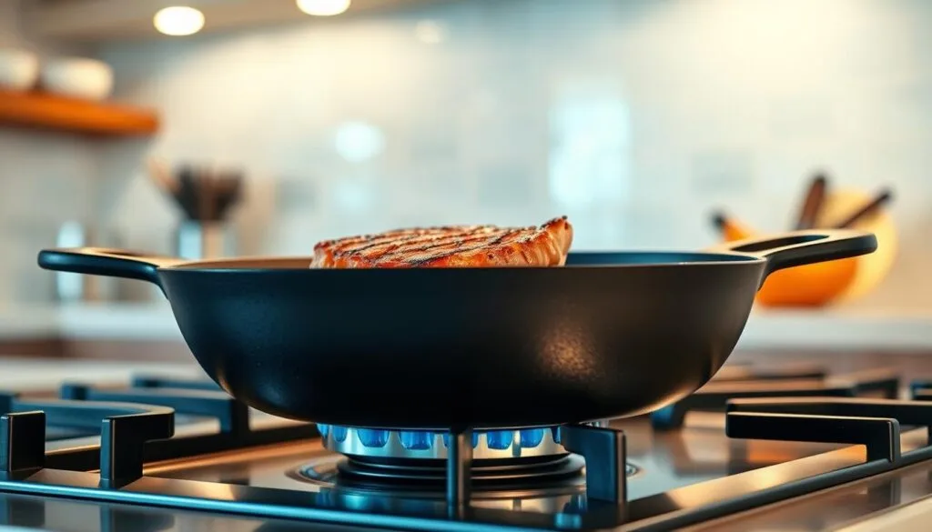 Moderne Bratpfanne für Koteletts