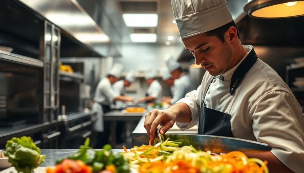 Julienne-Schnitt in Profiküchen Julienne-Schnitt in Profiküchen