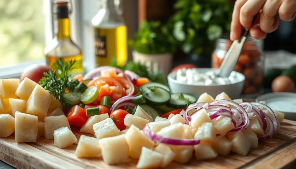 Griechischer Kartoffelsalat