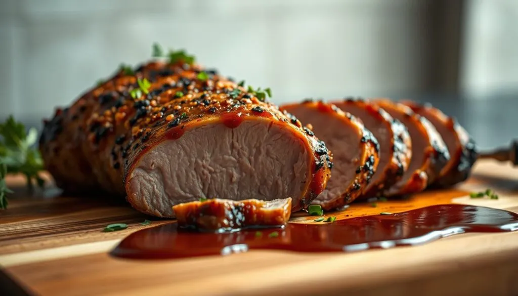 Schweinefilet saftig braten Präsentation