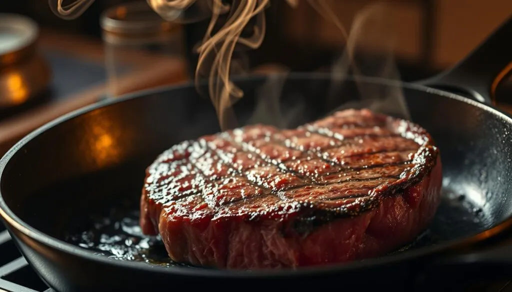 Hüftsteak braten Technik