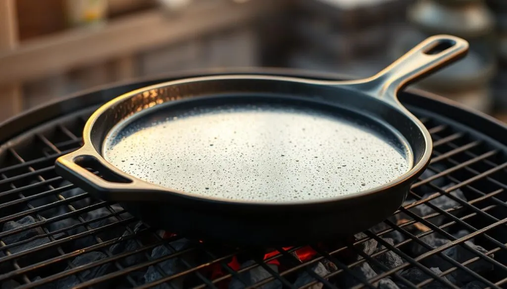 Gusseiserne Grillpfanne