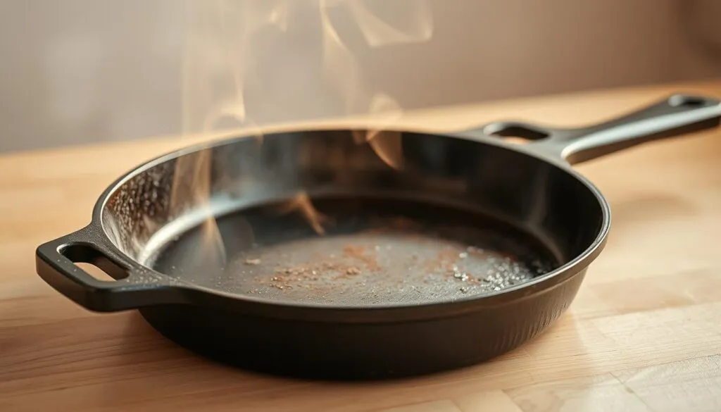 Pfanne richtig erhitzen und abkühlen