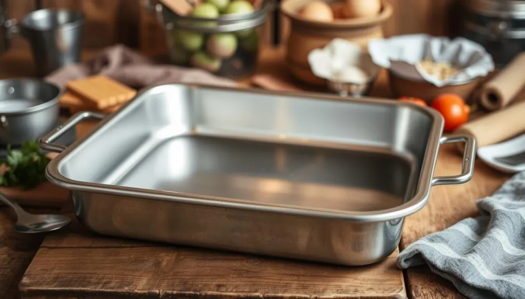 Pfannenmaterialien Backofen