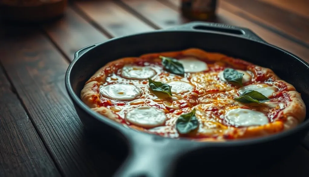 Pizza backen in der Pfanne