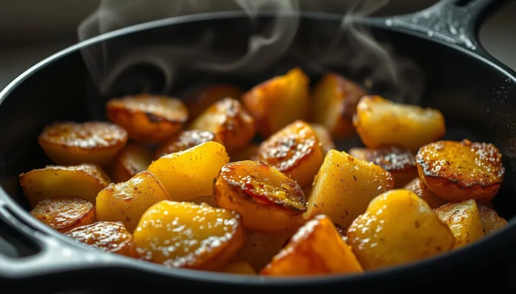 Stur Pfanne Bratkartoffeln