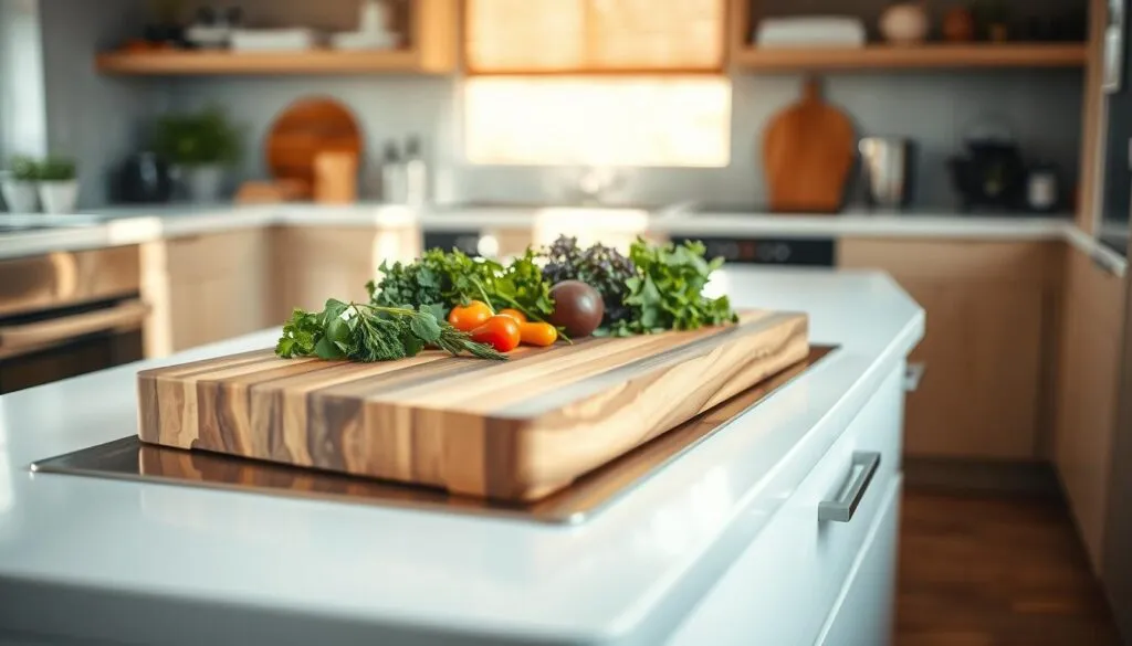 Schneidebrett mit Auffangschale