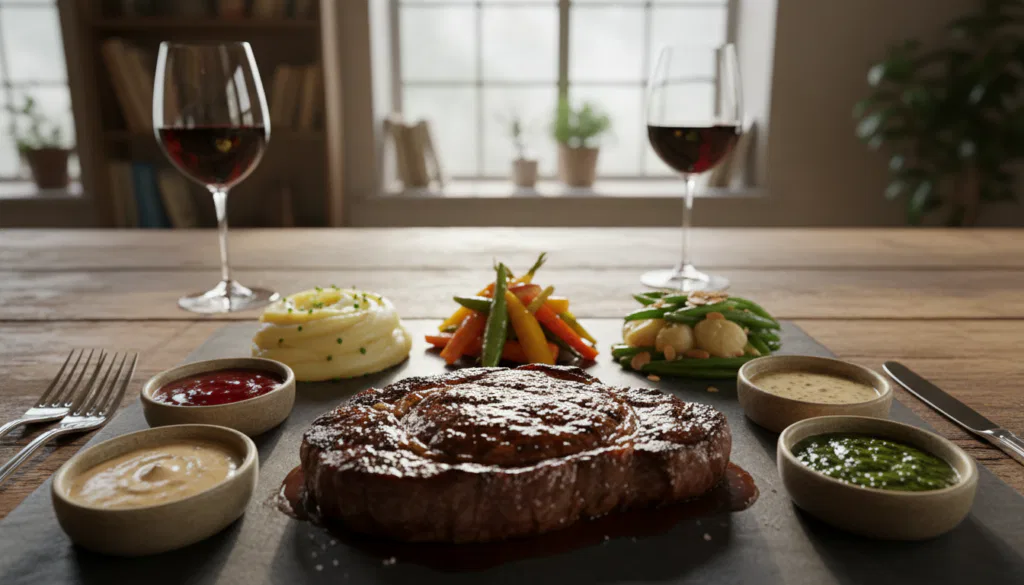 Beilagen und Saucen für Steak