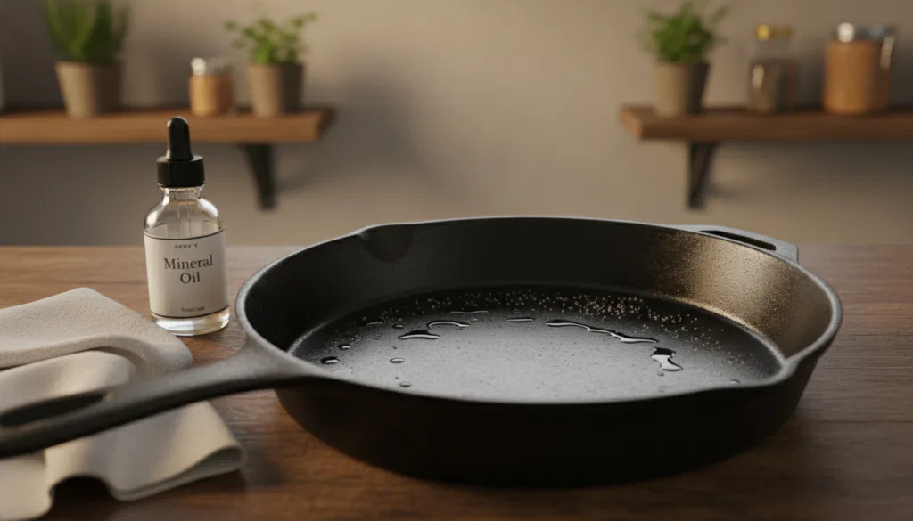 Pflege Trocknen Einölen Technik