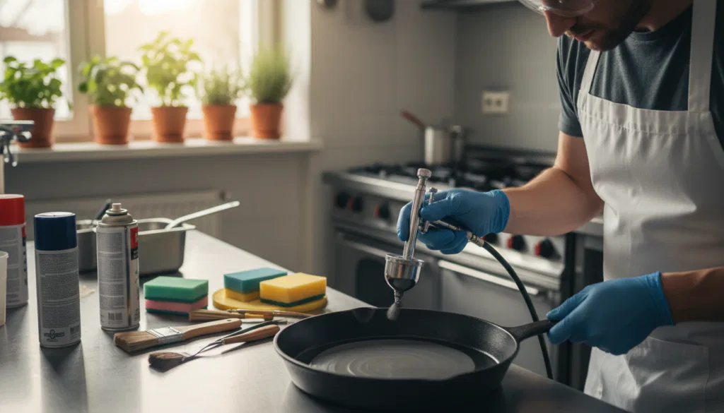 Professionelle Pfannen Wiederaufbereitung Ablauf