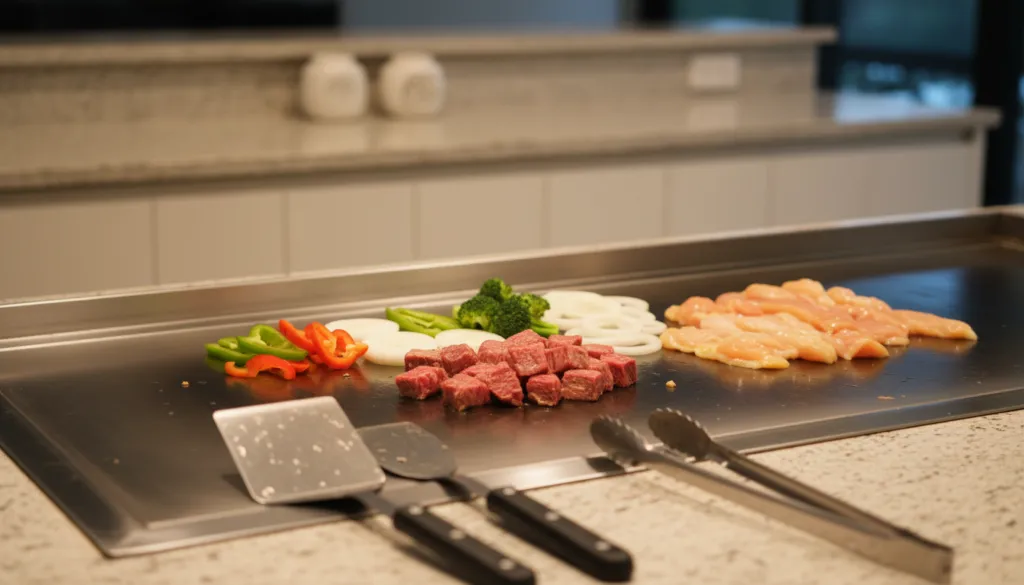 Reinigung und Zubereitung Grillplatte