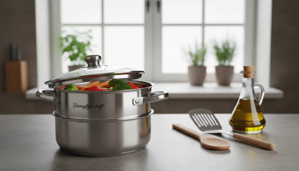 Anwendung und Pflege Dampfgartopf