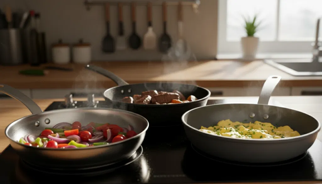 Materialvergleich Pfanne