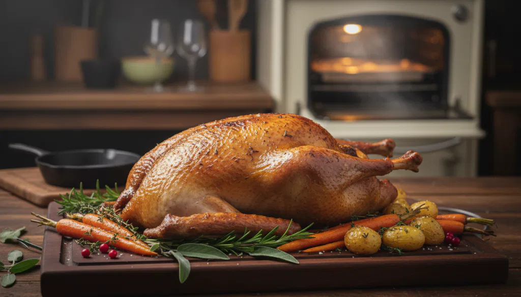 Gans braten im Backofen