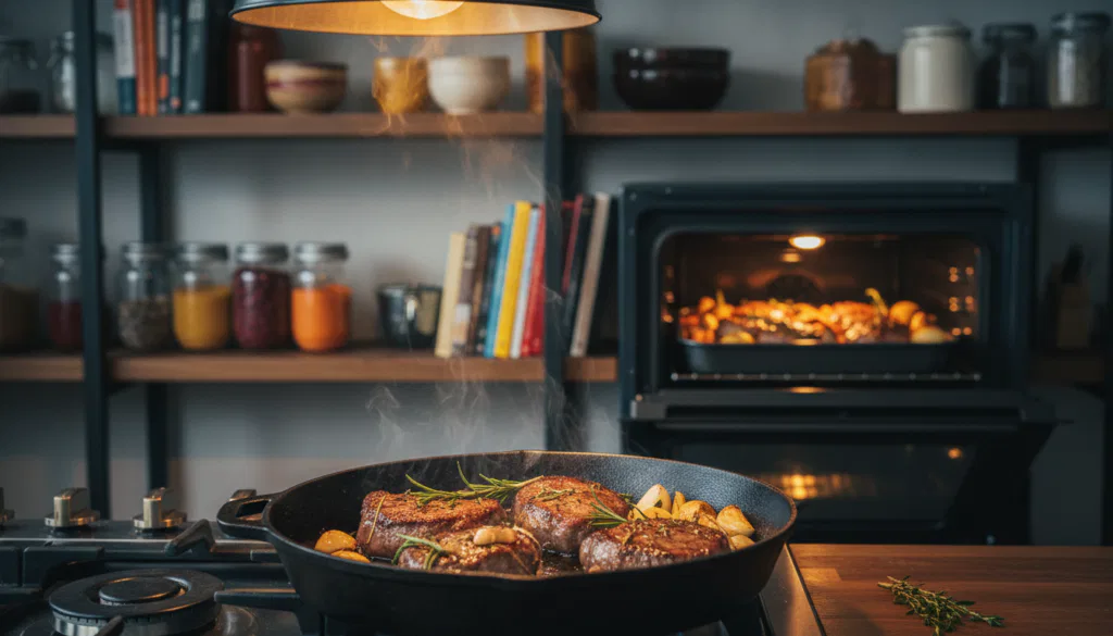 Garmethoden Pfanne Backofen Vergleich