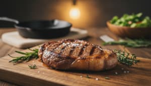 Rumpsteak braten medium